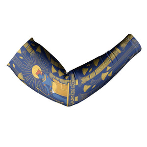 Amun Arm Sleeves Ancient Egyptian Hieroglyphic, Pharaoh and Scarab - African Pride