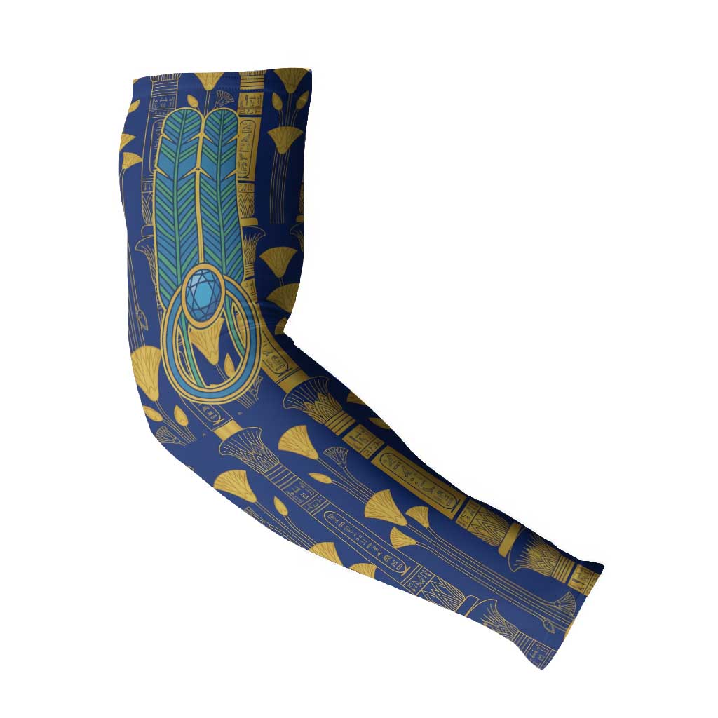 Amun Arm Sleeves Ancient Egyptian Hieroglyphic, Pharaoh and Scarab - African Pride