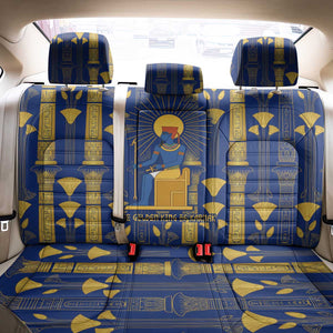 Amun Back Car Seat Cover Ancient Egyptian Hieroglyphic, Pharaoh and Scarab - African Pride