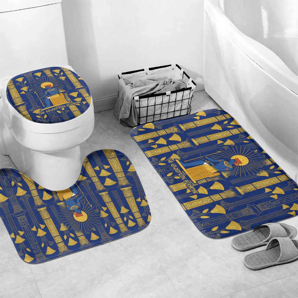 Amun Bathroom Set Ancient Egyptian Hieroglyphic, Pharaoh and Scarab - African Pride