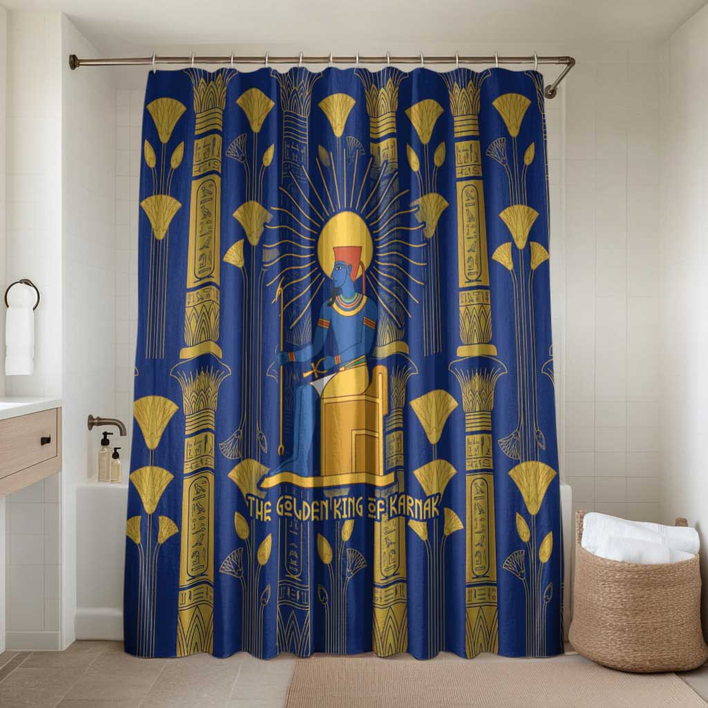 Amun Bathroom Set Ancient Egyptian Hieroglyphic, Pharaoh and Scarab - African Pride