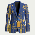 Amun Blazer Ancient Egyptian Hieroglyphic, Pharaoh and Scarab - African Pride