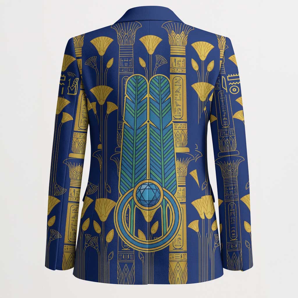 Amun Blazer Ancient Egyptian Hieroglyphic, Pharaoh and Scarab - African Pride
