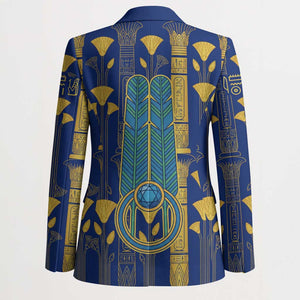 Amun Blazer Ancient Egyptian Hieroglyphic, Pharaoh and Scarab - African Pride