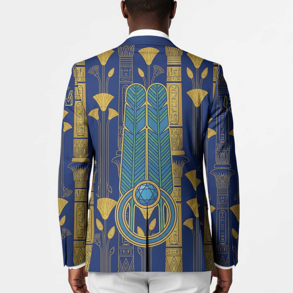 Amun Blazer Ancient Egyptian Hieroglyphic, Pharaoh and Scarab - African Pride