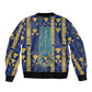 Amun Bomber Jacket Ancient Egyptian Hieroglyphic, Pharaoh and Scarab - African Pride