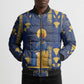 Amun Bomber Puffer Jacket Ancient Egyptian Hieroglyphic, Pharaoh and Scarab - African Pride