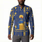 Amun Button Sweatshirt Ancient Egyptian Hieroglyphic, Pharaoh and Scarab