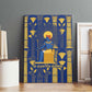 Amun Canvas Wall Art Ancient Egyptian Hieroglyphic, Pharaoh and Scarab - African Pride