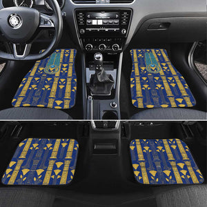 Amun Car Mats Ancient Egyptian Hieroglyphic, Pharaoh and Scarab - African Pride
