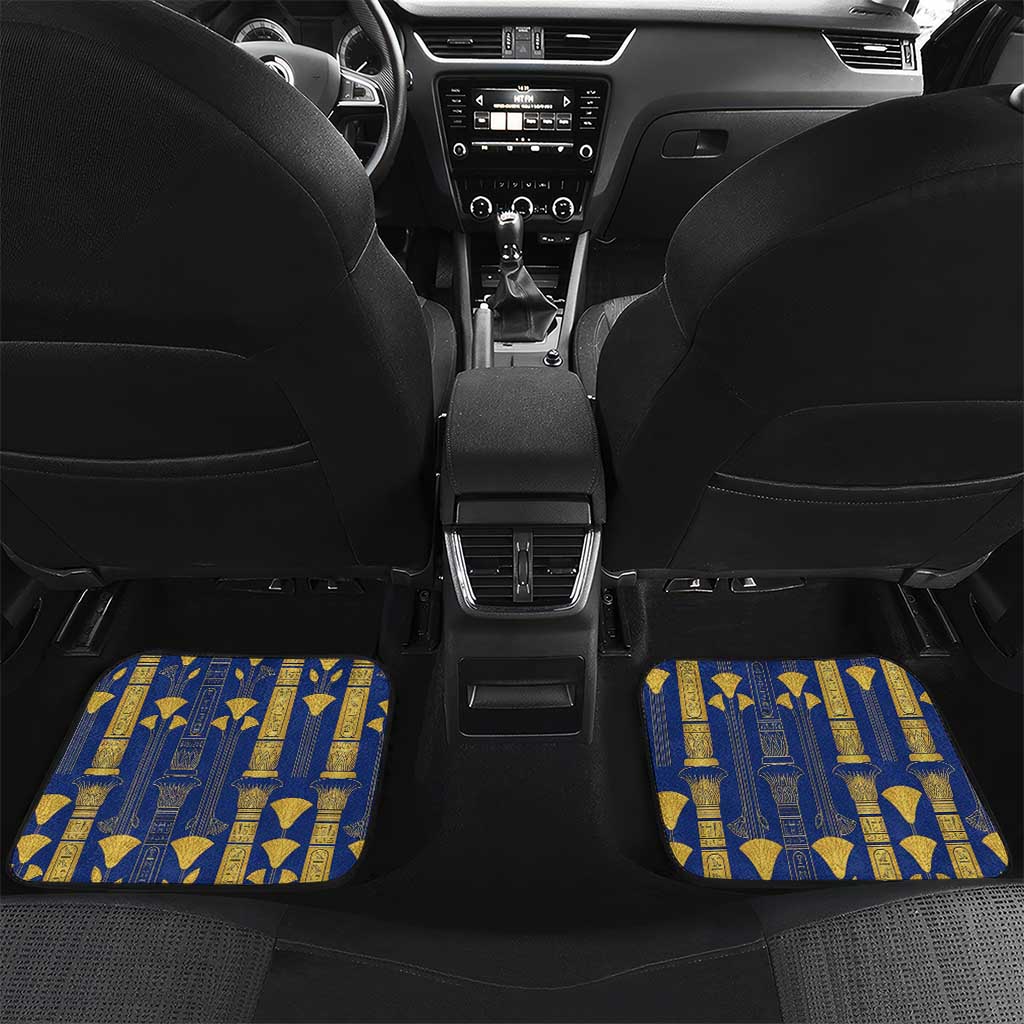 Amun Car Mats Ancient Egyptian Hieroglyphic, Pharaoh and Scarab - African Pride
