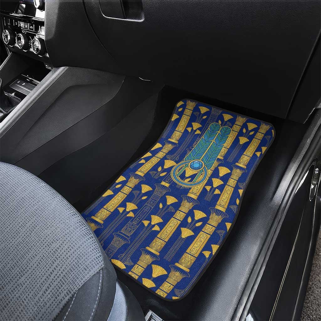 Amun Car Mats Ancient Egyptian Hieroglyphic, Pharaoh and Scarab - African Pride
