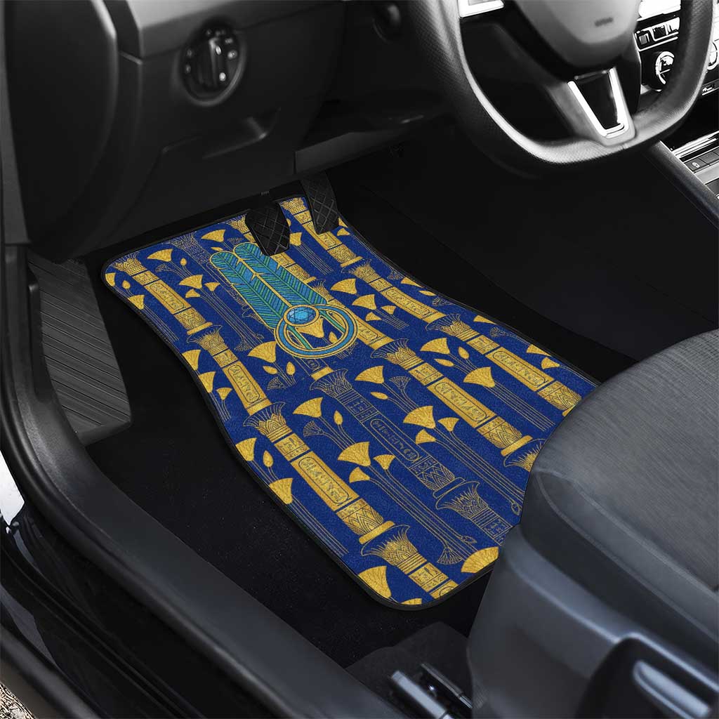 Amun Car Mats Ancient Egyptian Hieroglyphic, Pharaoh and Scarab - African Pride