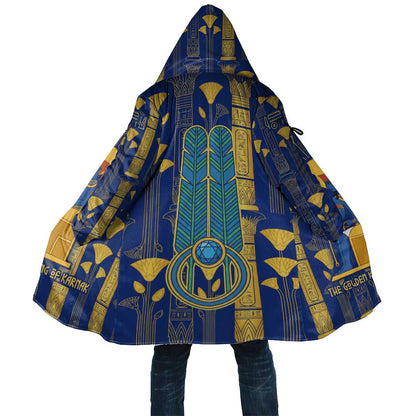 Amun Cloak Ancient Egyptian Hieroglyphic, Pharaoh and Scarab - African Pride