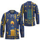 Amun Hockey Jersey Ancient Egyptian Hieroglyphic, Pharaoh and Scarab - African Pride