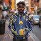 Amun Hoodie Ancient Egyptian Hieroglyphic, Pharaoh and Scarab - African Pride