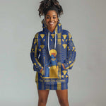 Amun Hoodie Dress Ancient Egyptian Hieroglyphic, Pharaoh and Scarab - African Pride