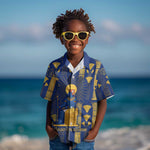 Amun Kid Hawaiian Shirt Ancient Egyptian Hieroglyphic, Pharaoh and Scarab - African Pride