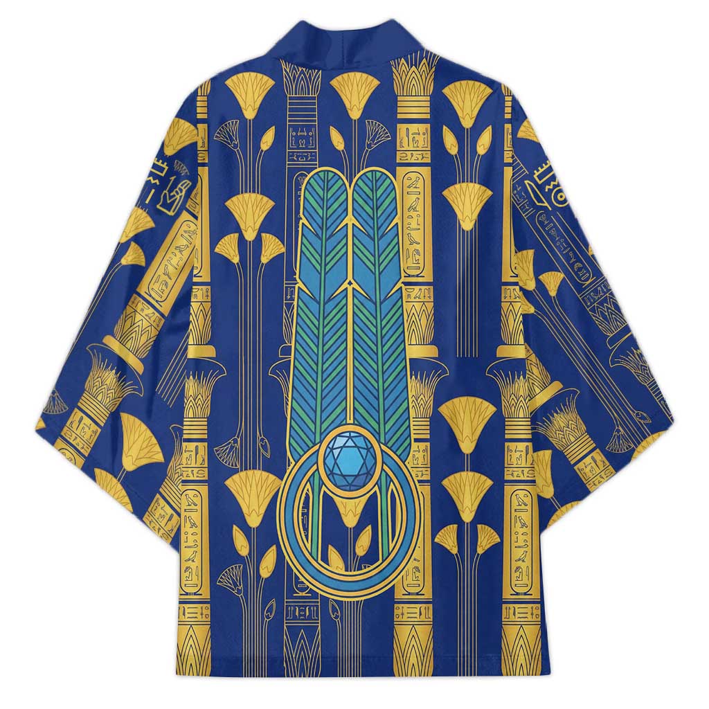 Amun Kimono Ancient Egyptian Hieroglyphic, Pharaoh and Scarab - African Pride
