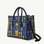 Amun Leather Bag Ancient Egyptian Hieroglyphic, Pharaoh and Scarab - African Pride