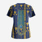 Amun Scrub Top Ancient Egyptian Hieroglyphic, Pharaoh and Scarab - African Pride