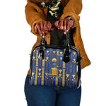 Amun Shoulder Handbag Ancient Egyptian Hieroglyphic, Pharaoh and Scarab - African Pride