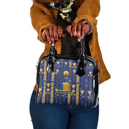 Amun Shoulder Handbag Ancient Egyptian Hieroglyphic, Pharaoh and Scarab - African Pride