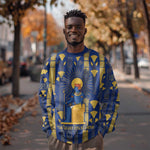 Amun Sweatshirt Ancient Egyptian Hieroglyphic, Pharaoh and Scarab - African Pride