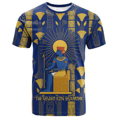 Amun T shirt Ancient Egyptian Hieroglyphic, Pharaoh and Scarab - African Pride