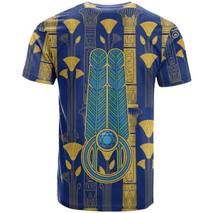 Amun T shirt Ancient Egyptian Hieroglyphic, Pharaoh and Scarab - African Pride