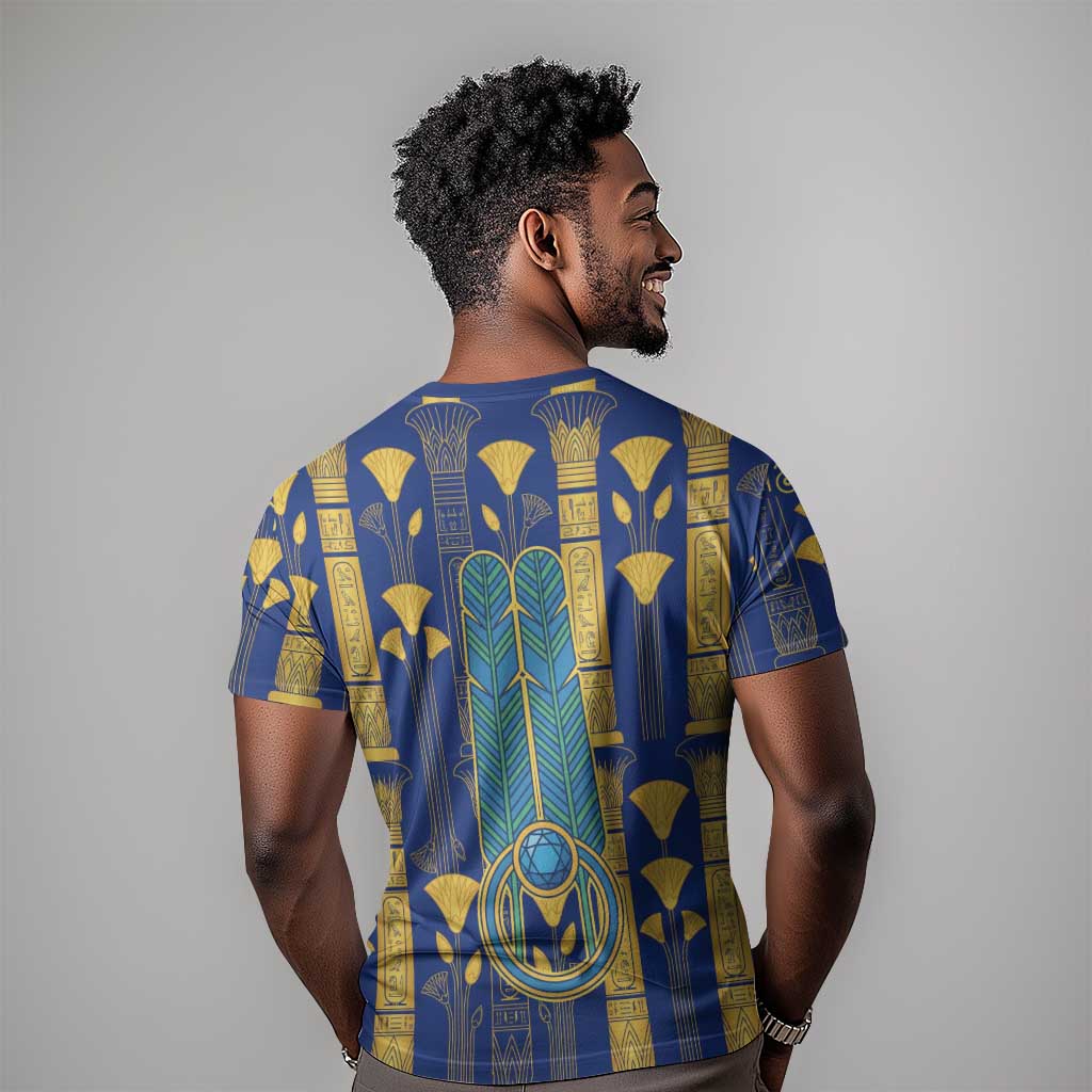 Amun T shirt Ancient Egyptian Hieroglyphic, Pharaoh and Scarab - African Pride