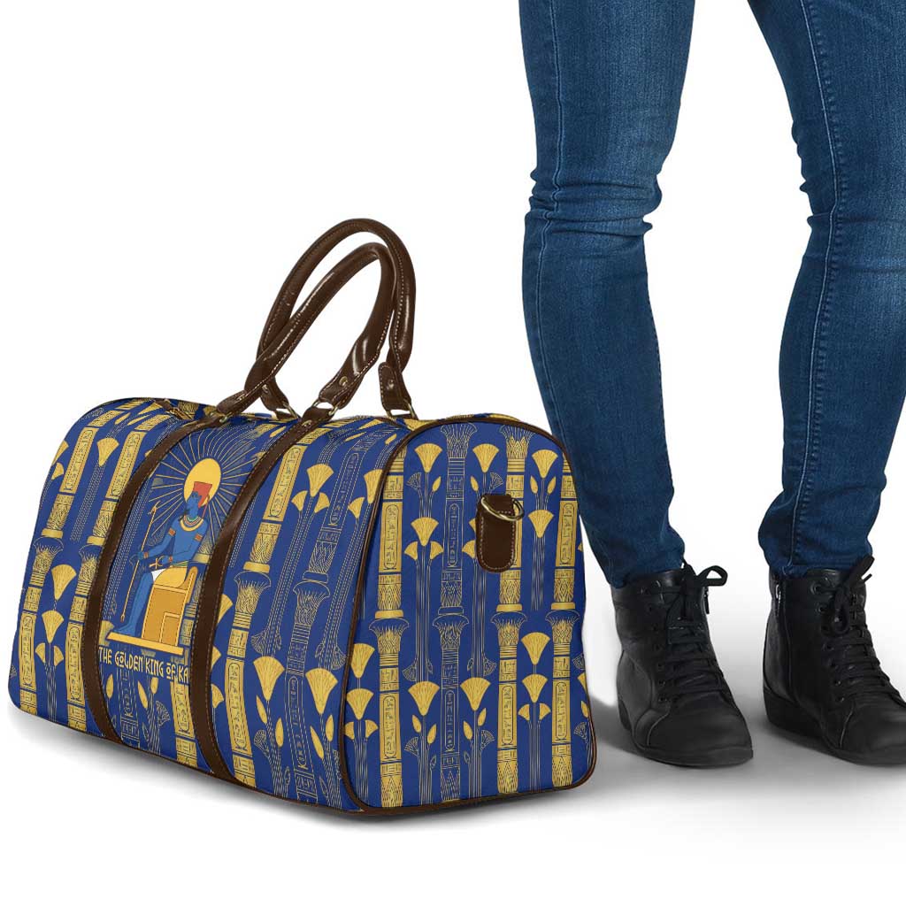 Amun Travel Bag Ancient Egyptian Hieroglyphic, Pharaoh and Scarab - African Pride