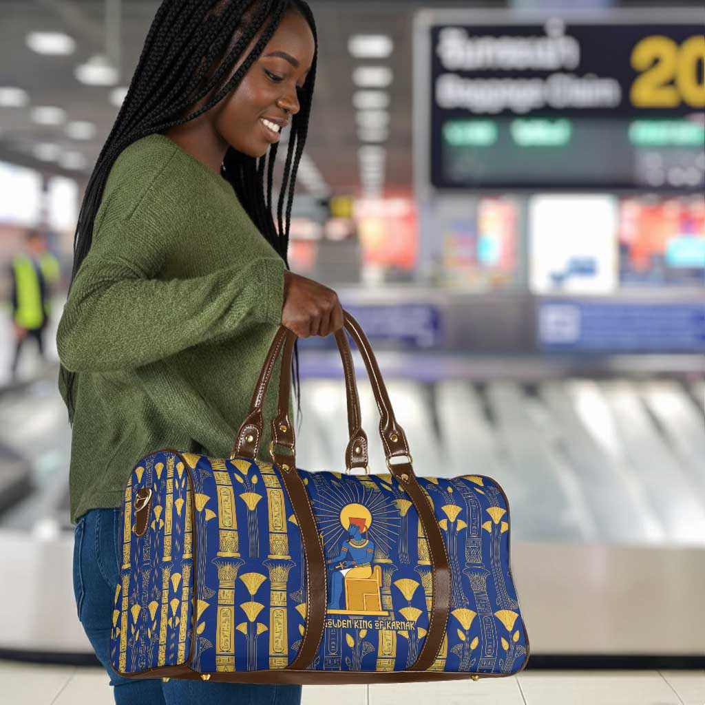 Amun Travel Bag Ancient Egyptian Hieroglyphic, Pharaoh and Scarab - African Pride