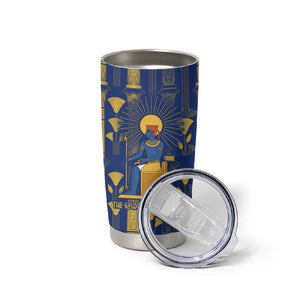 Amun Tumbler Cup Ancient Egyptian Hieroglyphic, Pharaoh and Scarab - African Pride