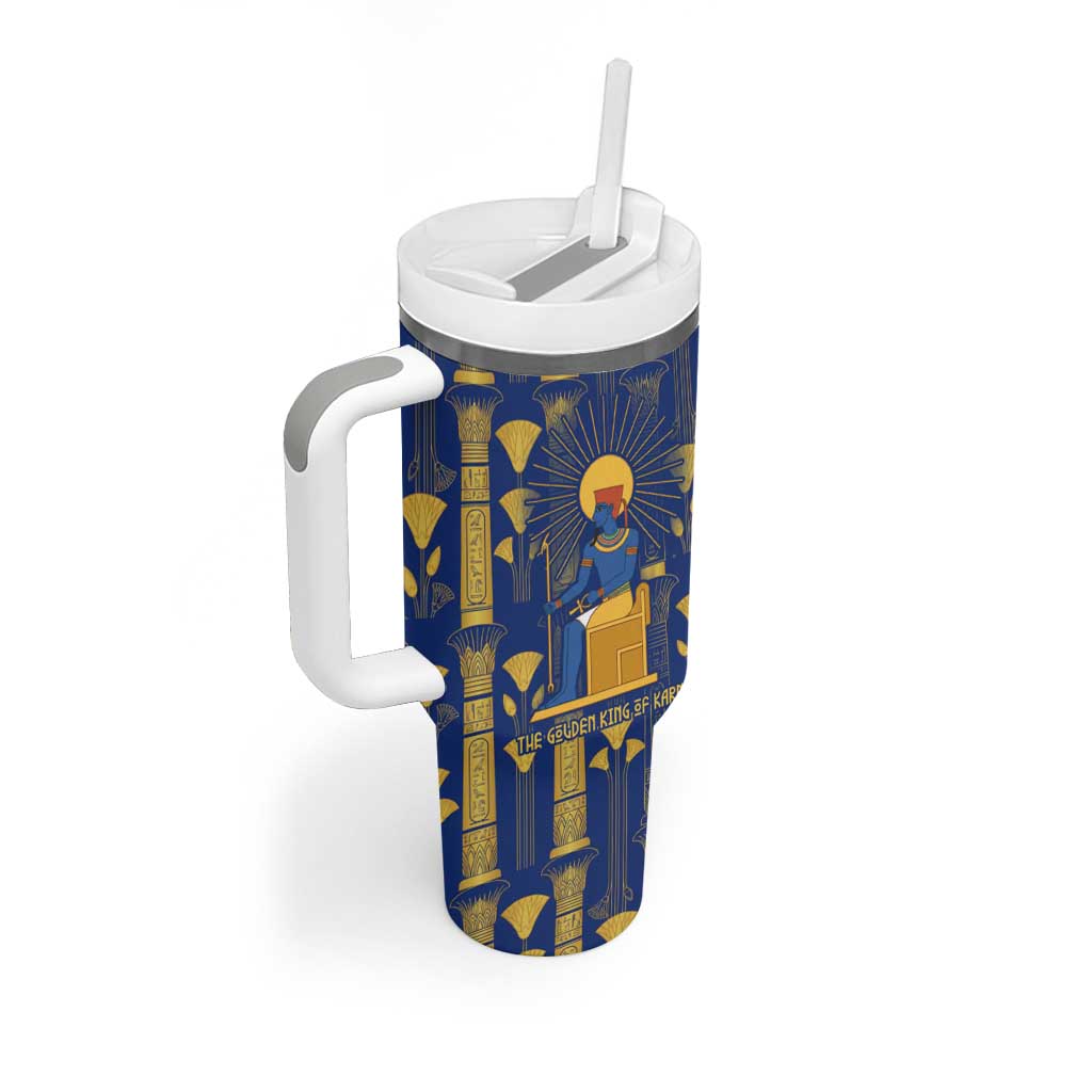 Amun Tumbler With Handle Ancient Egyptian Hieroglyphic, Pharaoh and Scarab - African Pride