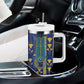 Amun Tumbler With Handle Ancient Egyptian Hieroglyphic, Pharaoh and Scarab - African Pride
