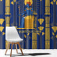 Amun Window Curtain Ancient Egyptian Hieroglyphic, Pharaoh and Scarab - African Pride