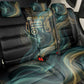 Amun Ancient Egyptian Back Car Seat Cover with Mystical Smoke Swirl Pattern, Fiery Ram Head, and Hieroglyphic - African Pride