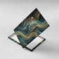 Amun Ancient Egyptian Canvas Wall Art with Mystical Smoke Swirl Pattern, Fiery Ram Head, and Hieroglyphic - African Pride