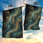 Amun Ancient Egyptian Garden Flag with Mystical Smoke Swirl Pattern, Fiery Ram Head, and Hieroglyphic - African Pride