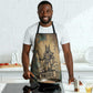 Anubis Apron Ancient Egyptian Aged Papyrus, Scales of Justice, and Egyptian Hieroglyph - African Pride