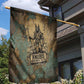 Anubis Garden Flag Ancient Egyptian Aged Papyrus, Scales of Justice, and Egyptian Hieroglyph - African Pride