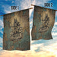 Anubis Garden Flag Ancient Egyptian Aged Papyrus, Scales of Justice, and Egyptian Hieroglyph - African Pride
