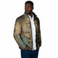 Anubis Padded Jacket Ancient Egyptian Aged Papyrus, Scales of Justice, and Egyptian Hieroglyph - African Pride