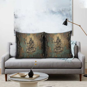 Anubis Pillow Cover Ancient Egyptian Aged Papyrus, Scales of Justice, and Egyptian Hieroglyph - African Pride
