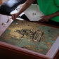 Anubis Puzzle Ancient Egyptian Aged Papyrus, Scales of Justice, and Egyptian Hieroglyph - African Pride