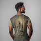 Anubis T shirt Ancient Egyptian Aged Papyrus, Scales of Justice, and Egyptian Hieroglyph - African Pride