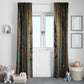 Anubis Window Curtain Ancient Egyptian Aged Papyrus, Scales of Justice, and Egyptian Hieroglyph - African Pride