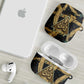 Anubis Ancient Egyptian AirPods Case with Starry Mummy Wrap Pattern, Anubis Warrior Illustration, and Pyramid - African Pride