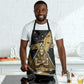 Anubis Ancient Egyptian Apron with Starry Mummy Wrap Pattern, Anubis Warrior Illustration, and Pyramid - African Pride